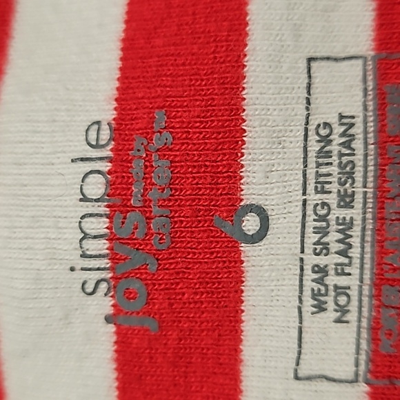 Santa's Helper Christmas pajamas size 6 (see flaw) - Picture 2 of 2